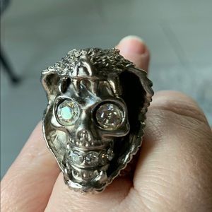 Authentic Alexander McQueen Skull Cocktail Ring